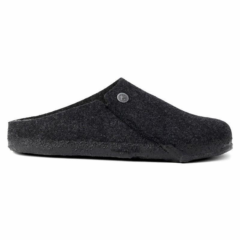 Birkenstock Zermatt Wool/Shearling Træsko Herre Sort | DK 191RVD